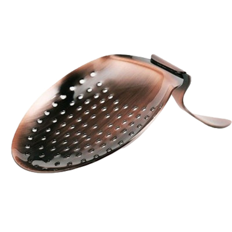 Bent Handle Julep Strainer - Stainless Steel Commercial Cocktail  Polished Finish