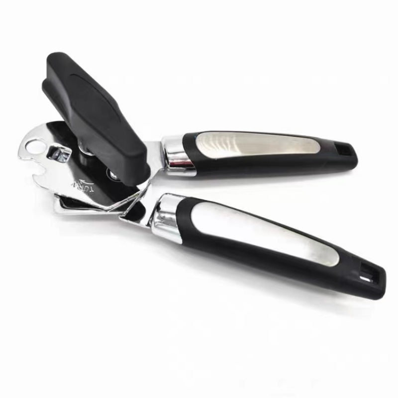 High Quality Opener Multifunctional Stainless Steel  Opener Manual Can Opener with Black Handle