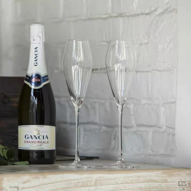 Wholesale Handmade Champagne Glasses Clear Lead Free Crystal Champagne Glasses Red Wine Glasses