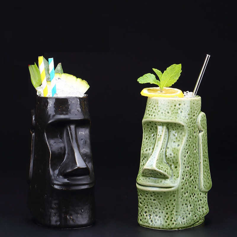 Bar TIKI Mug Tail Wine Mug Hawaiian Ceramic Mug Wine Mug Ceramic Mug TIKI Mug