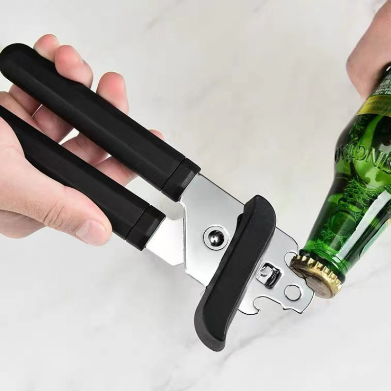High Quality Stainless Steel Can Opener with Plastic Handle