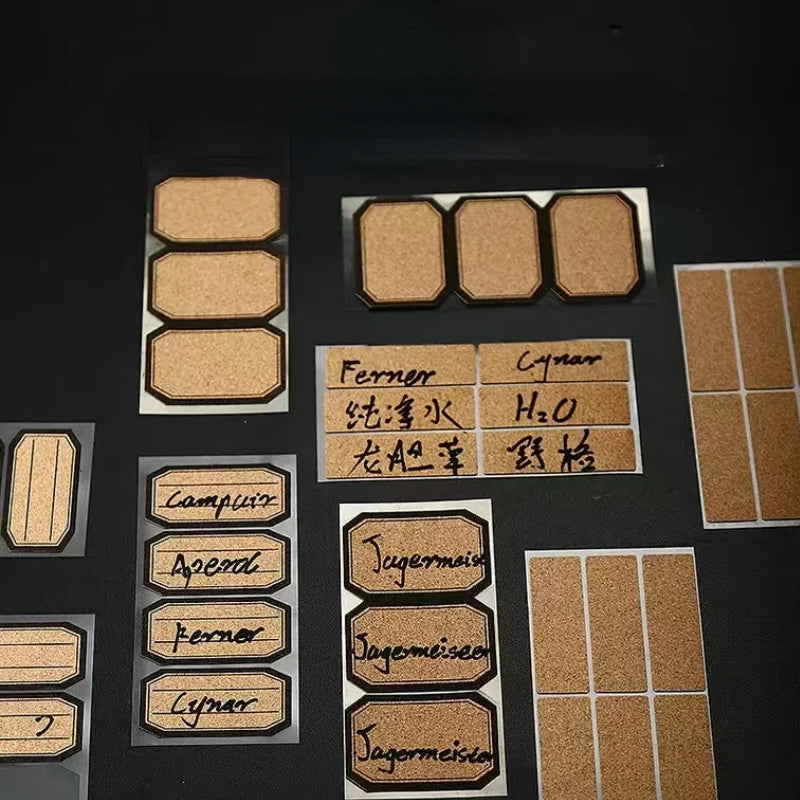 Rectangle-Single Sided Adhesive Sticker Label for Bar Bottle