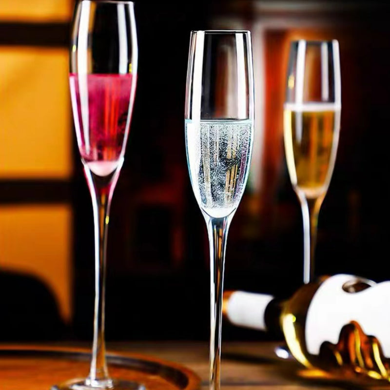165ml-Charming Crystal Champagne Glasses Sweet Wine Glasses for Wedding