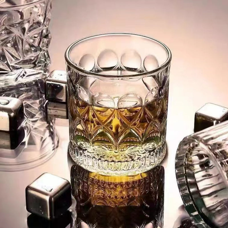 High Quality Lead-free Glass Light Luxury Drinking Glasses Crystal Whiskey Glass