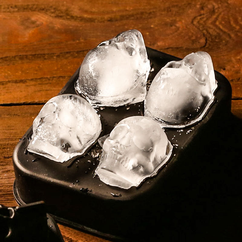 Skull Ice Cube Tray Ice Hockey Mold Silicone Ice Mold Whisky Ice Cube