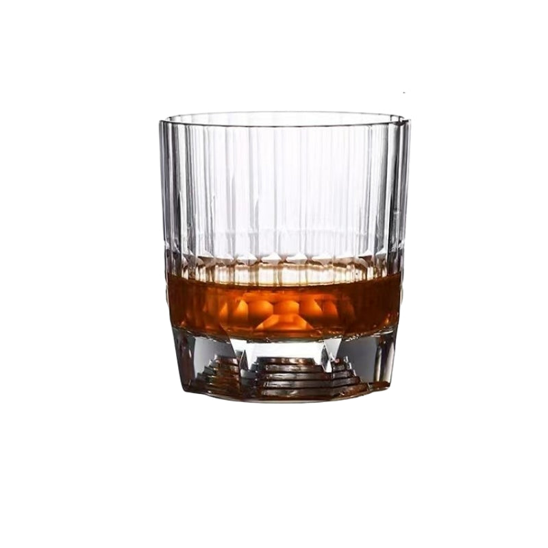 Vintage Thick Bottom Crystal Glass Whiskey Glass