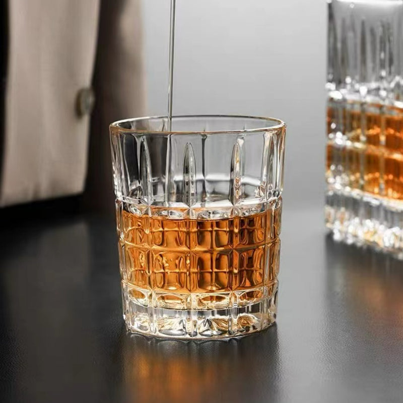 Hand Blown Handmade Embedded Original Real Whisky Glass for Gift