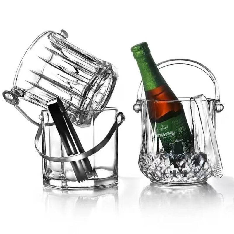 Luxury Glass Ice Bucket for Bar