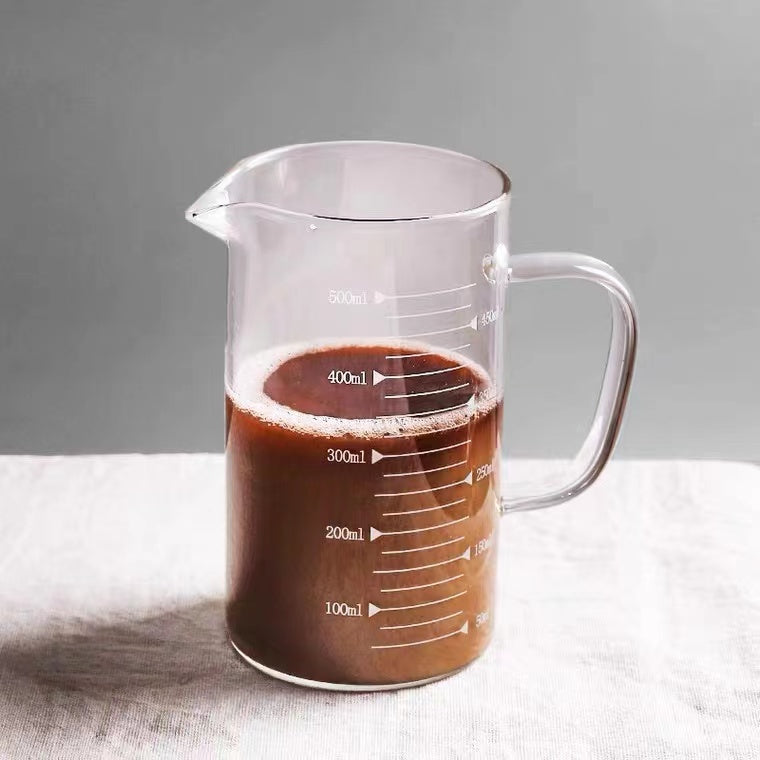 Measuring Cup with Scale Household Heat-Resistant Glass Cup with Handle