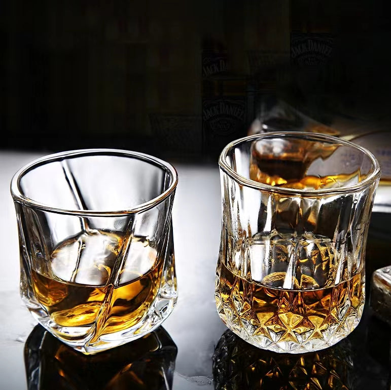 Beer Glass Fruit Wine Glass Striped Glass Whiskey Cocktail Glass KTV Home Bar