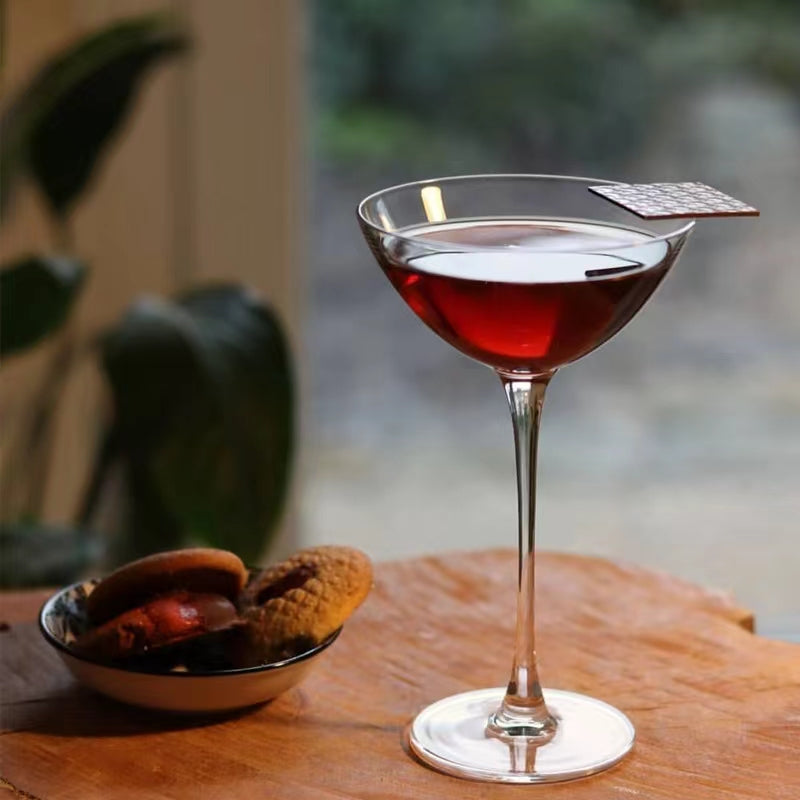 155ML Crystal Clear Cocktail Glass Martini Wine Glass Cup for Margarita,Martini,Whiskey