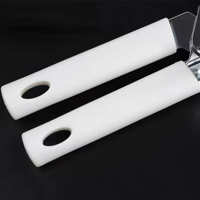 White Multifunction Bottle Opener Manual Can Tin Opener with Smooth Edge Stainless Steel Can Opener