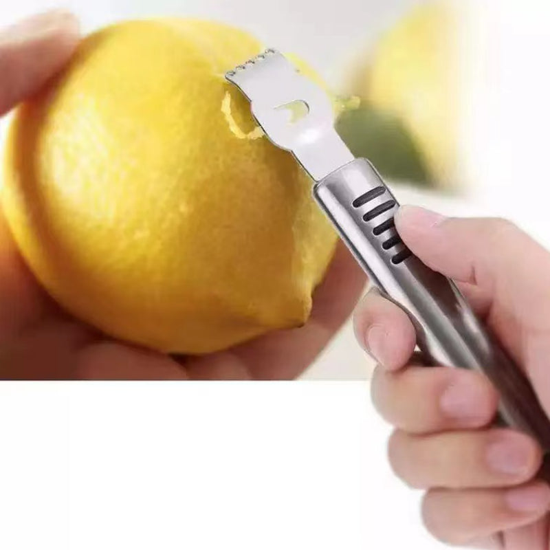 Stainless Steel Lemon Pump Manual Fruit Peeler Multi-Function Tool