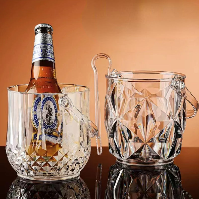 Home Commercial Acrylic Diamond Ice Bucket for Bar