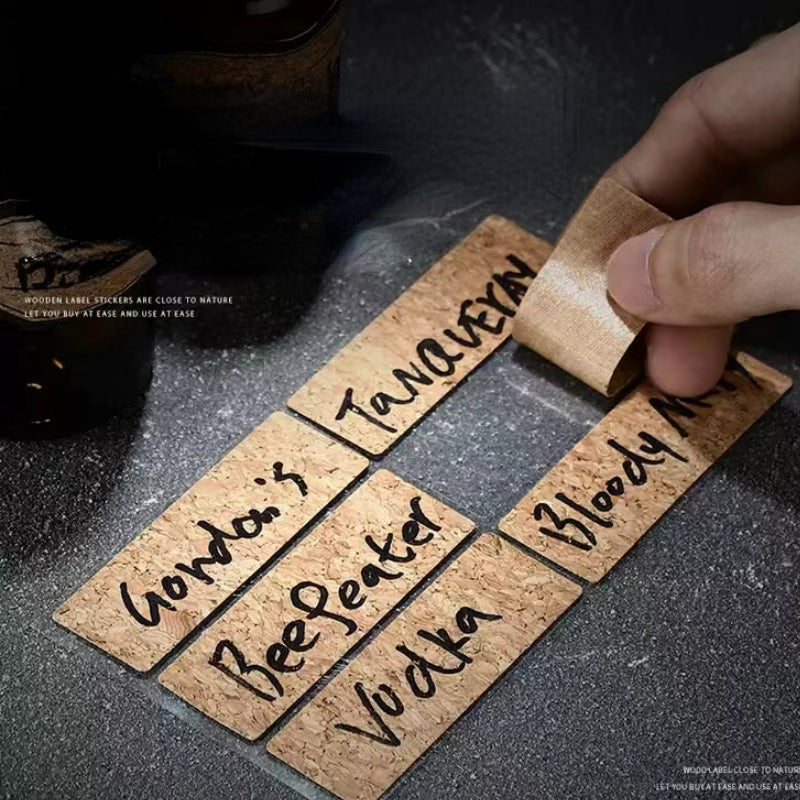 Rectangle-Single Sided Adhesive Sticker Label for Bar Bottle