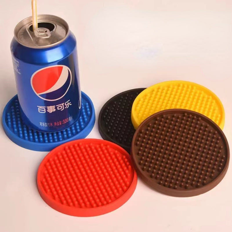 Silicone Beer Coasters Tea Cup Circle Coasters Silicone Drinks Coasters