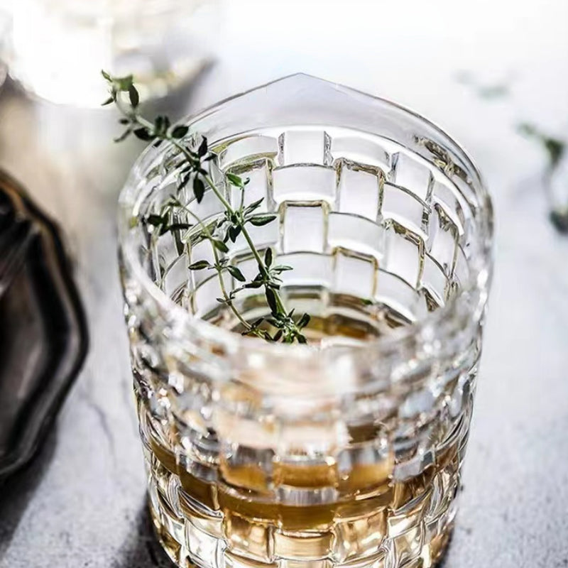 Lead-free Glass Crystal Transparent Wine Whiskey Glass Cup Vintage Glass Mug