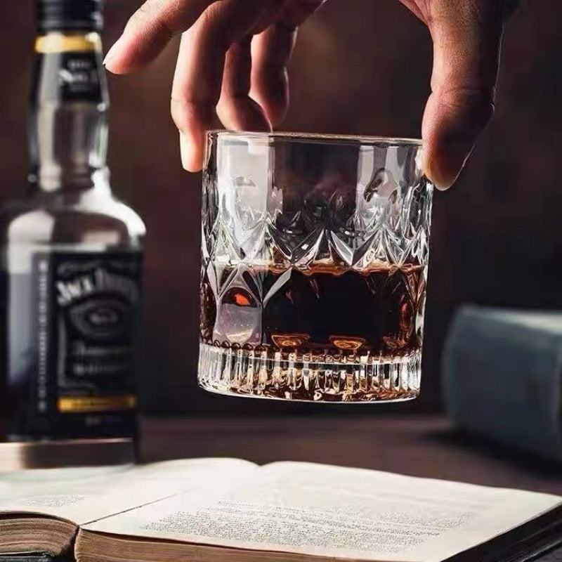 High Quality Lead-free Glass Light Luxury Drinking Glasses Crystal Whiskey Glass
