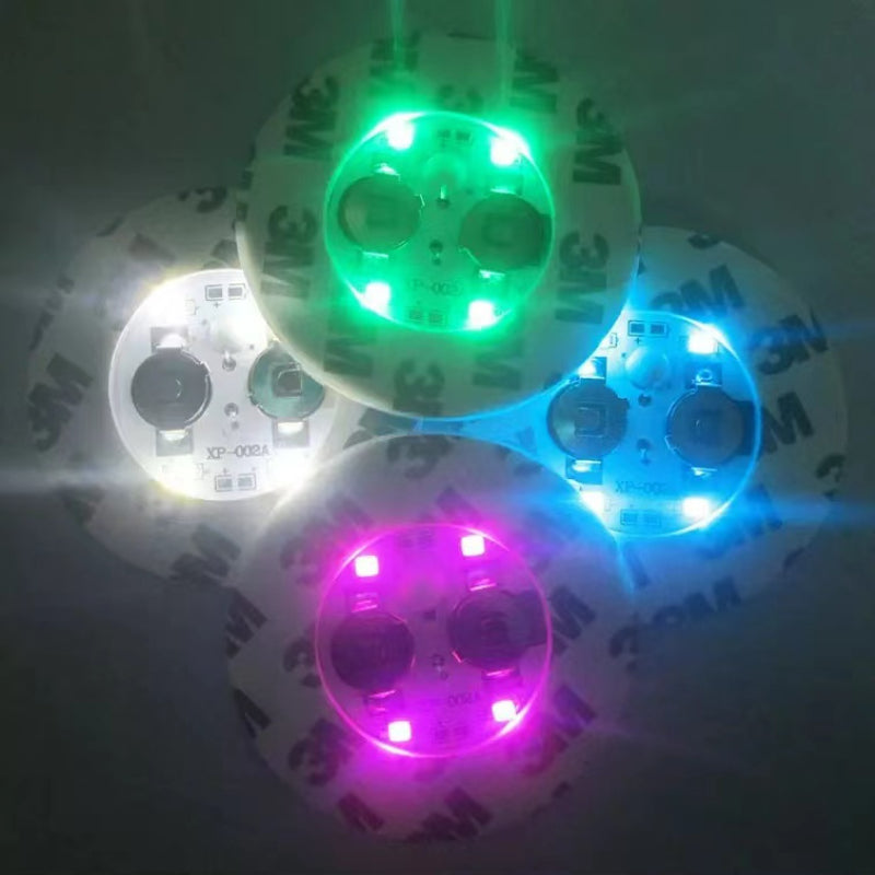 Round Plastic Coaster Waterproof Luminous Night Beer Sticker Led Cup Coaster for Bar Club Party
