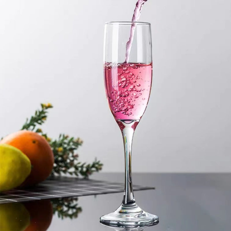 Champagne Glasses Crystal Stemware Long Stem Glasses Tulip-shaped Champagne Glasses