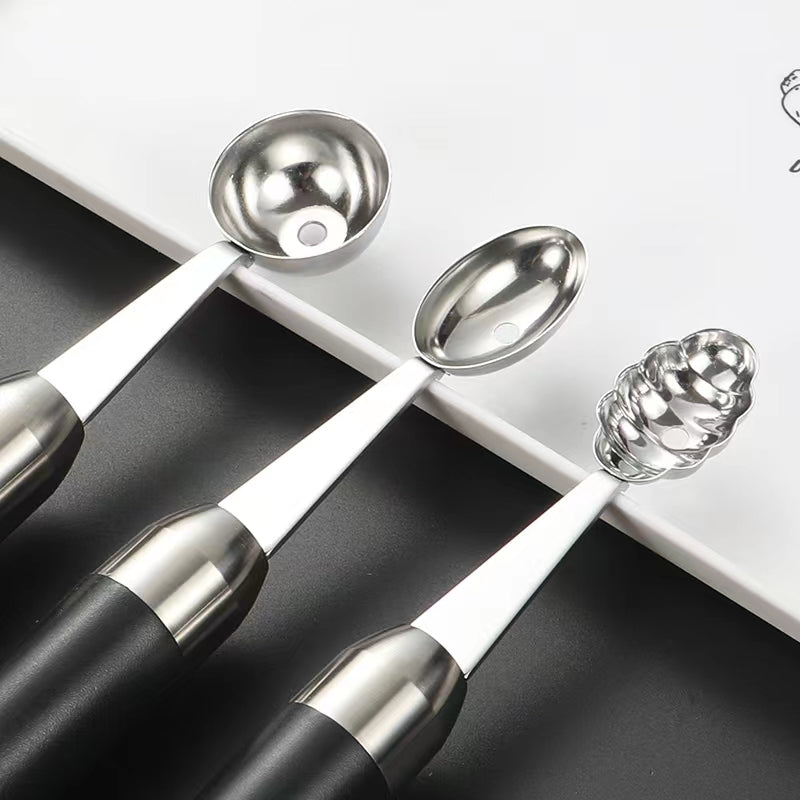 Stainless Steel Fruit Divider Watermelon Digging Ball Ice Cream Scoop Bar Table Carving Tool