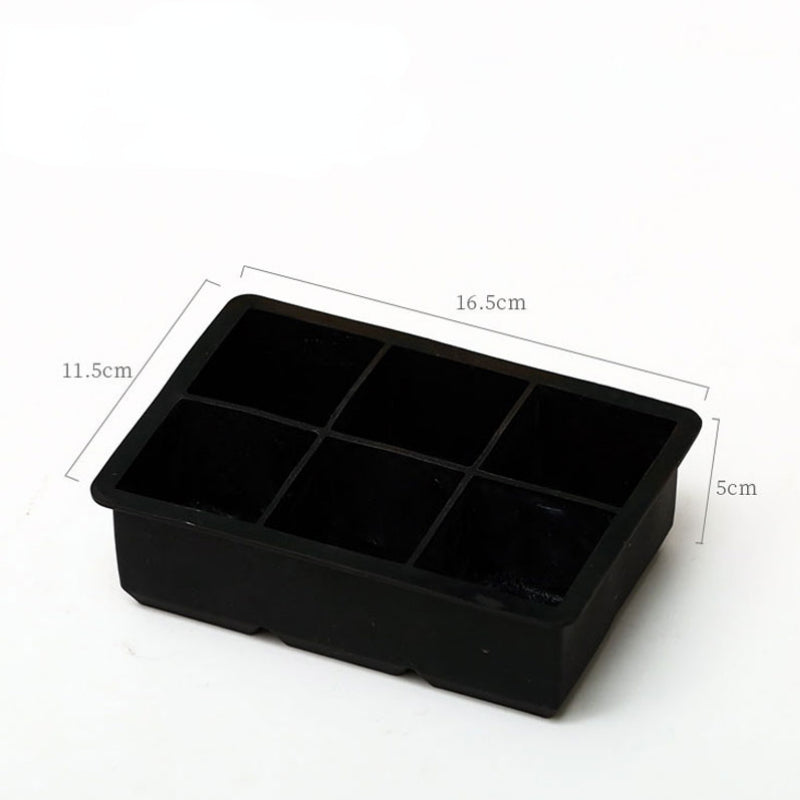 6 Grids Ice Mold,Silicone Ice Cube Mold for Whiskey,Keep Drinks Chilled