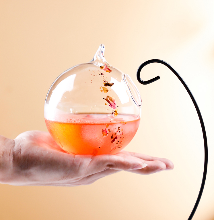 Creative Hanging Spherical Cocktail Glass,Fancy Whikey Wine Cup