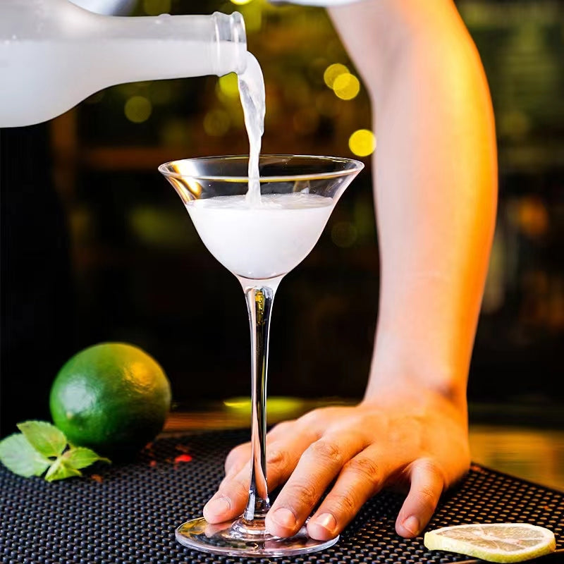 Stemmed Premium Crystal Cocktail Glass,Martini Glasses for Bar