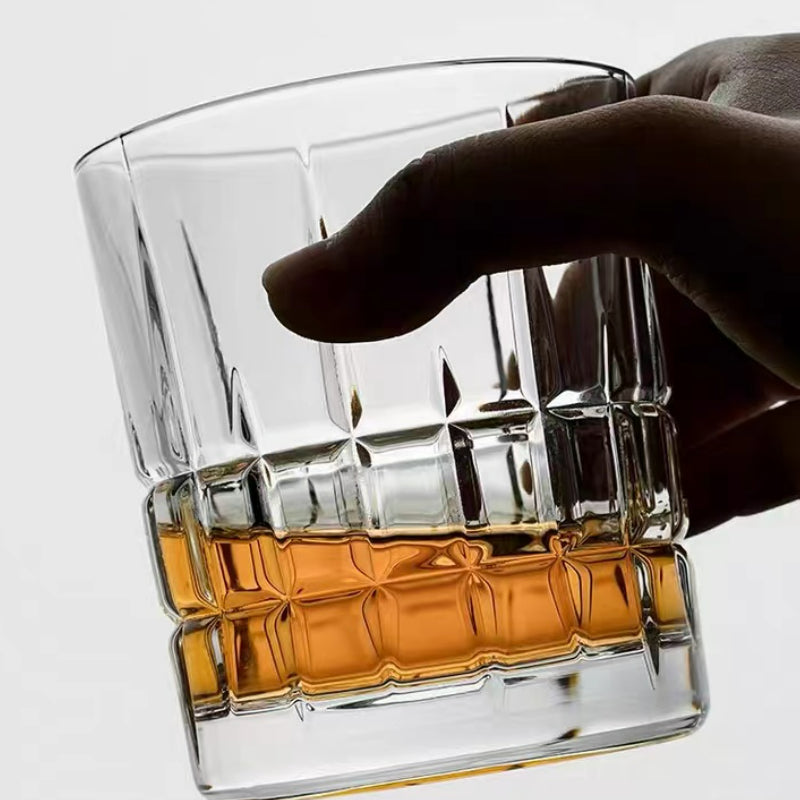 Extravagant Handmade Noble Glass Bottle Crystal Whiskey Glass