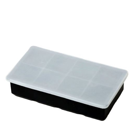 Ice Cube Tray With Lids Large Size Silicone Flexible 8 Cavity Ice Maker, Bar Mix silicone ice cube tray ice Box with Lid