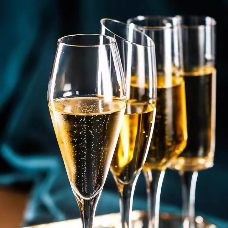 Wholesale Handmade Champagne Glasses Clear Lead Free Crystal Champagne Glasses Red Wine Glasses