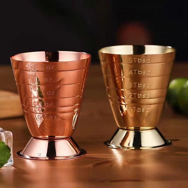 Stainless Steel Jiggers Custom Logo Measuring Jiggers Metallic Double  Bar Cocktail Jiggers