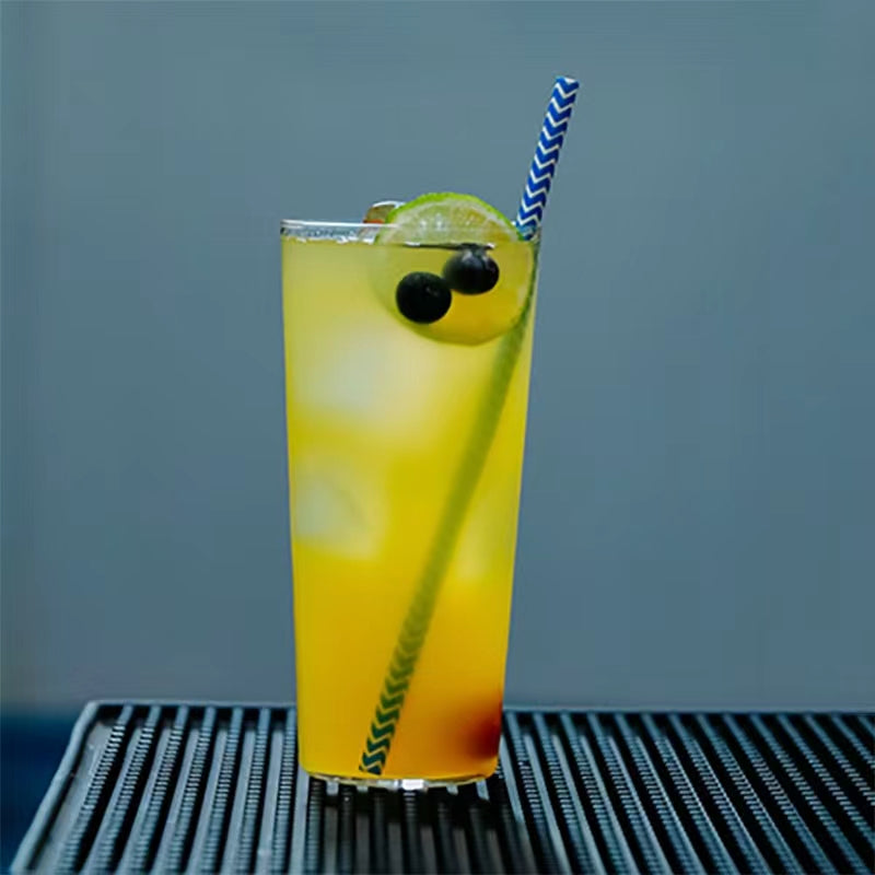Classical Tempered Clear 380ml Drinking Glass Tumbler Water Juice Cocktail Heat Resisting Glass Colin Cup Bar Kitchen