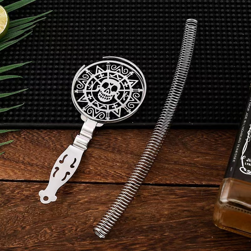 Hawthorne Personality Sun God Skull Mechanical Watch Pattern Stainless Steel Ice Filter Ice Separator