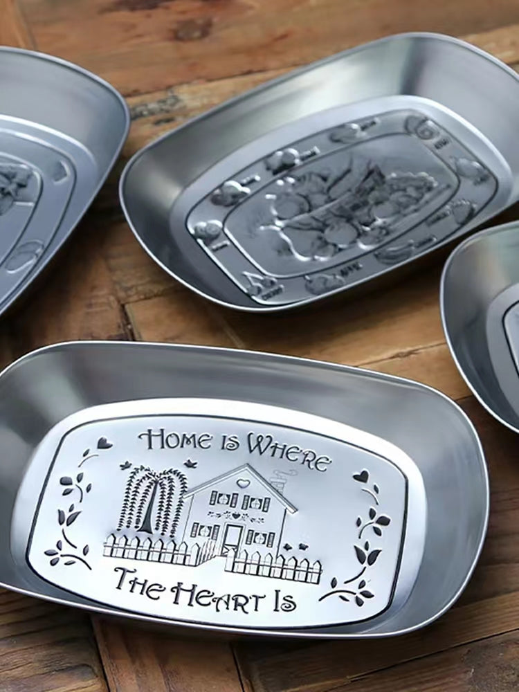 Steel Non-Slip Non-Slip Trays, Bar and Restaurant Serving Trays