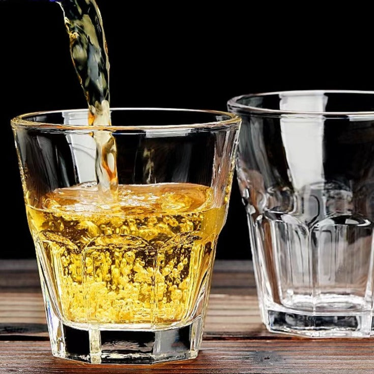 Tempered Glass Beer Mug Cup Heat-Resistant Tea Cup Spirit Cup Whiskey Cup Thickened Bar Ktv