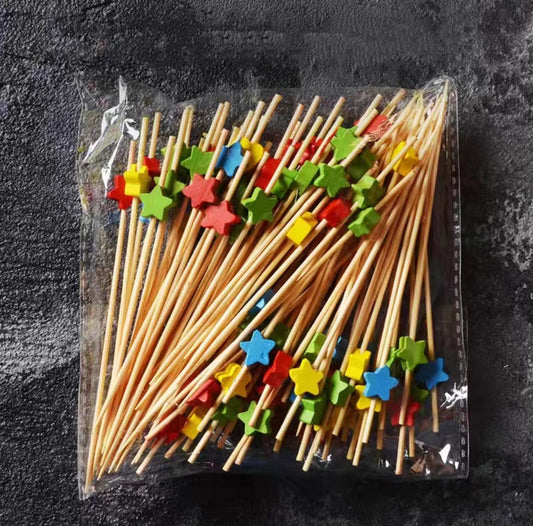 Pure Wooden Creative Cocktail Decoration Sign Fruit Wine Needle Decoration Sign Olive Sign