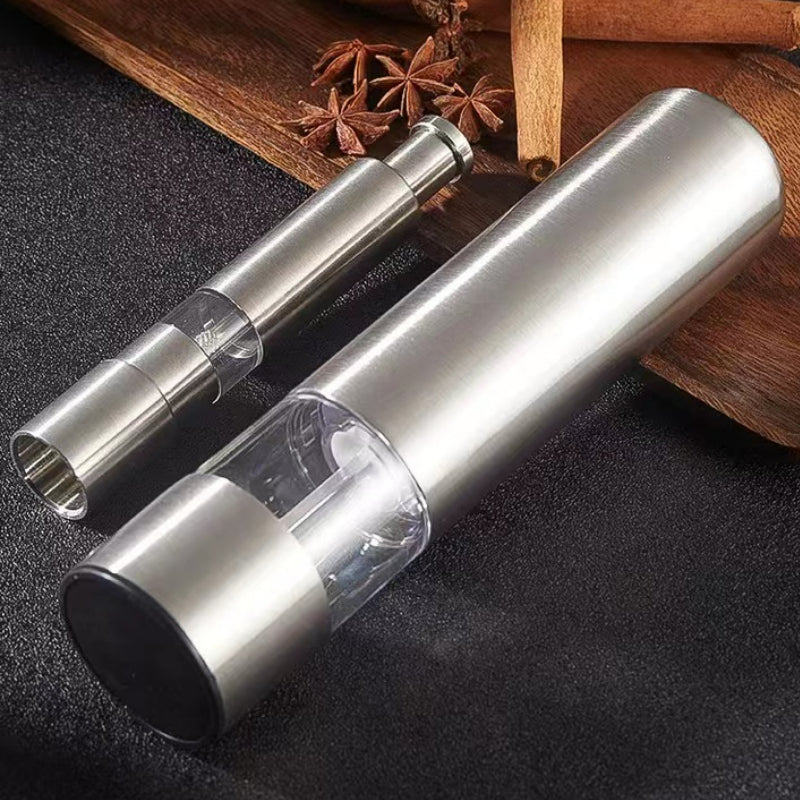 Automatic Stainless Steel Pepper Mill Electric Grinder Black Pepper Mill