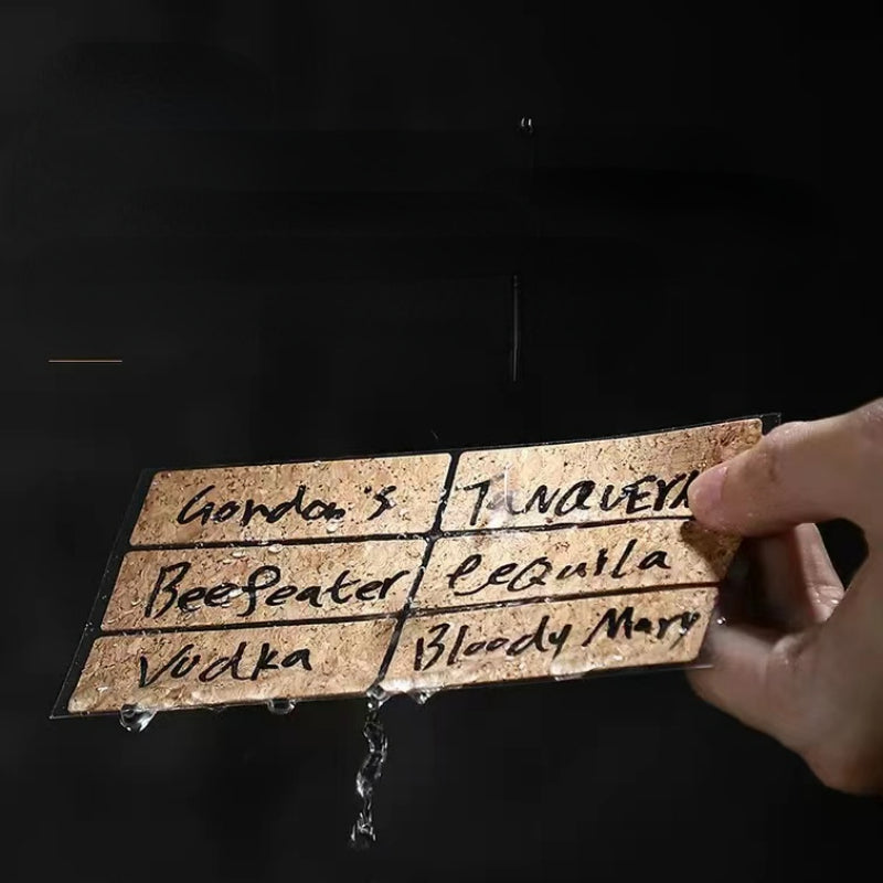 Rectangle-Single Sided Adhesive Sticker Label for Bar Bottle