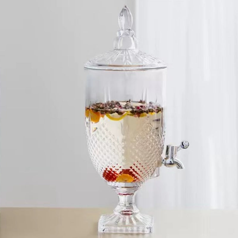 Wholesale Juice Beer Dispenser Crystal Glass Beverage Dispenser