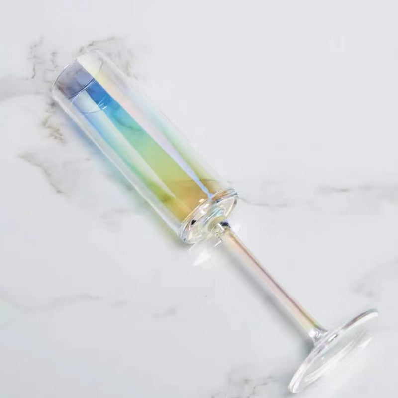 Pearly Iridescent Tinge Champagne Glasses Crystal Cup Champagne Wine Glasses