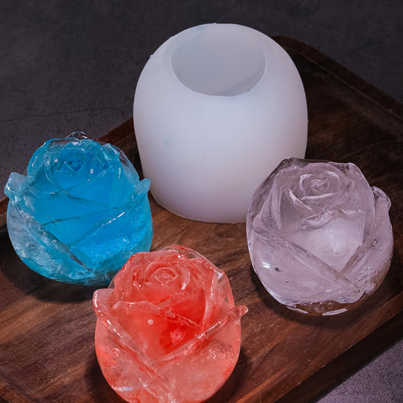 Rose Type Food Grade Silicone Ice Tray Mold,Silicone Rose Ice Ball Maker