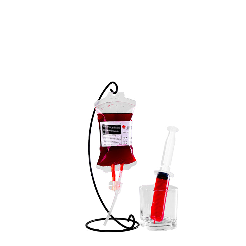 Creative Hanging Blood Bags for Drinks,Halloween Drink Pouches,Zombie Christmas Parties
