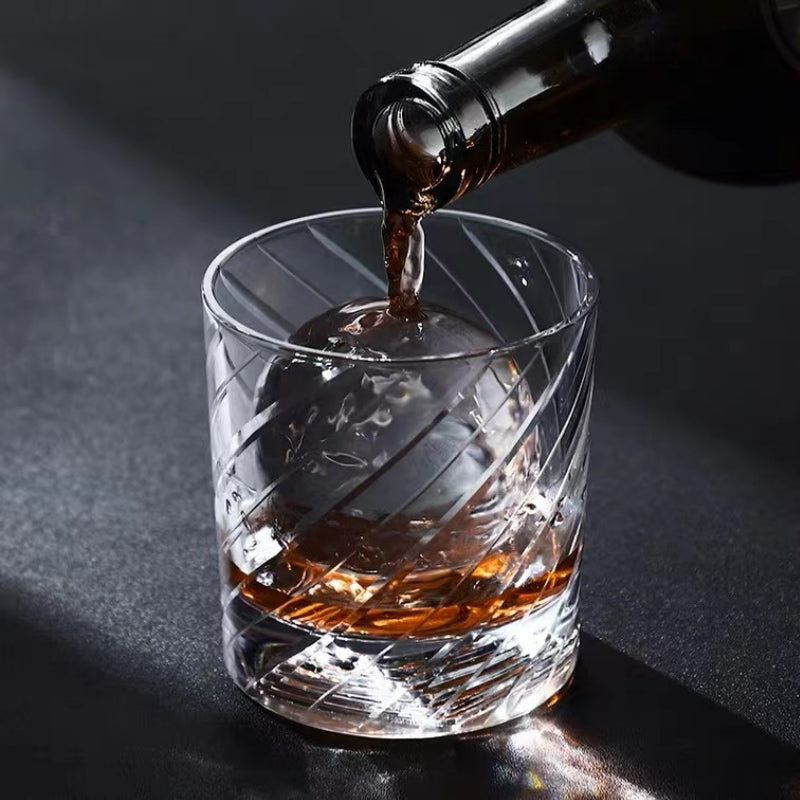 Vintage Thick Bottom Crystal Glass Whiskey Glass
