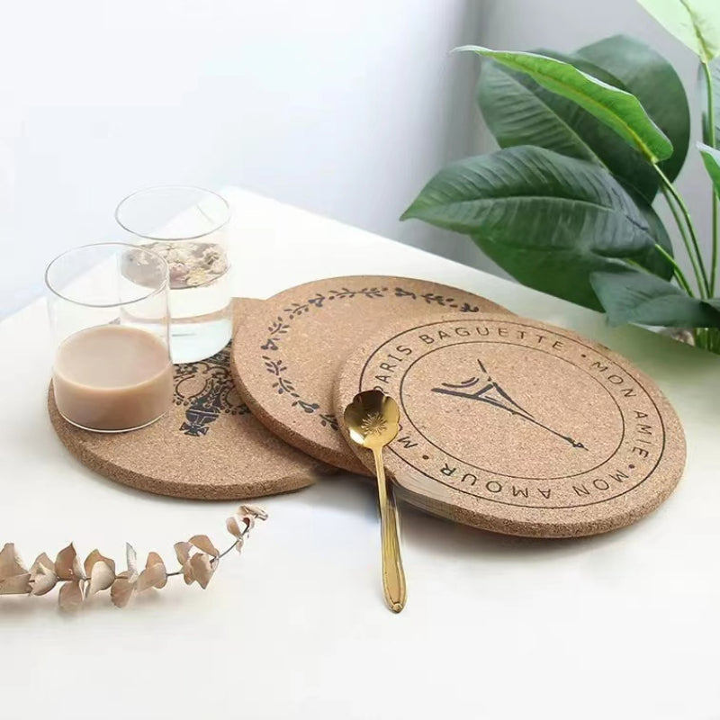 Retro Style Cork Coaster Coffee Cup Mat Tea Coaster