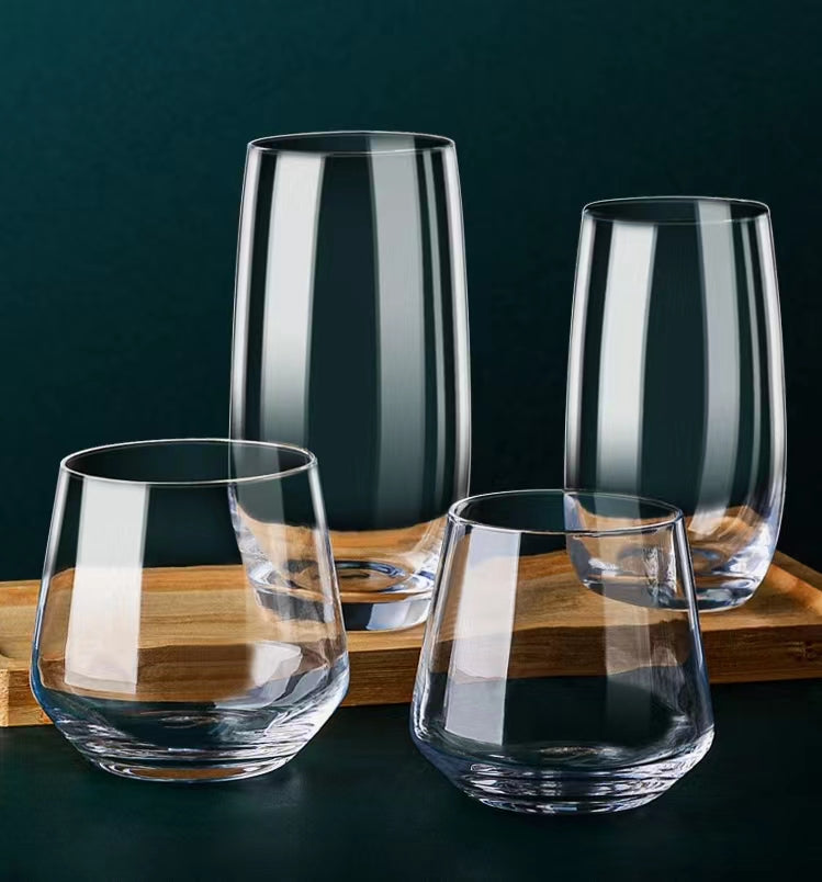300ML Crystal Glass Egg-Shaped Sea Wave Drink Mojito Long Island Iced Tea Juice Collin Glass Cocktail Glass
