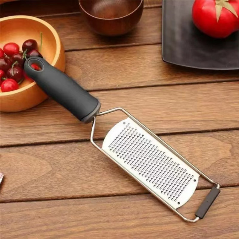 Kitchen Professional Cheese Chocolate Grater Durable Rust-Proof Lemon Zester Grater with Handle Stainless Steel Vegetable Grater