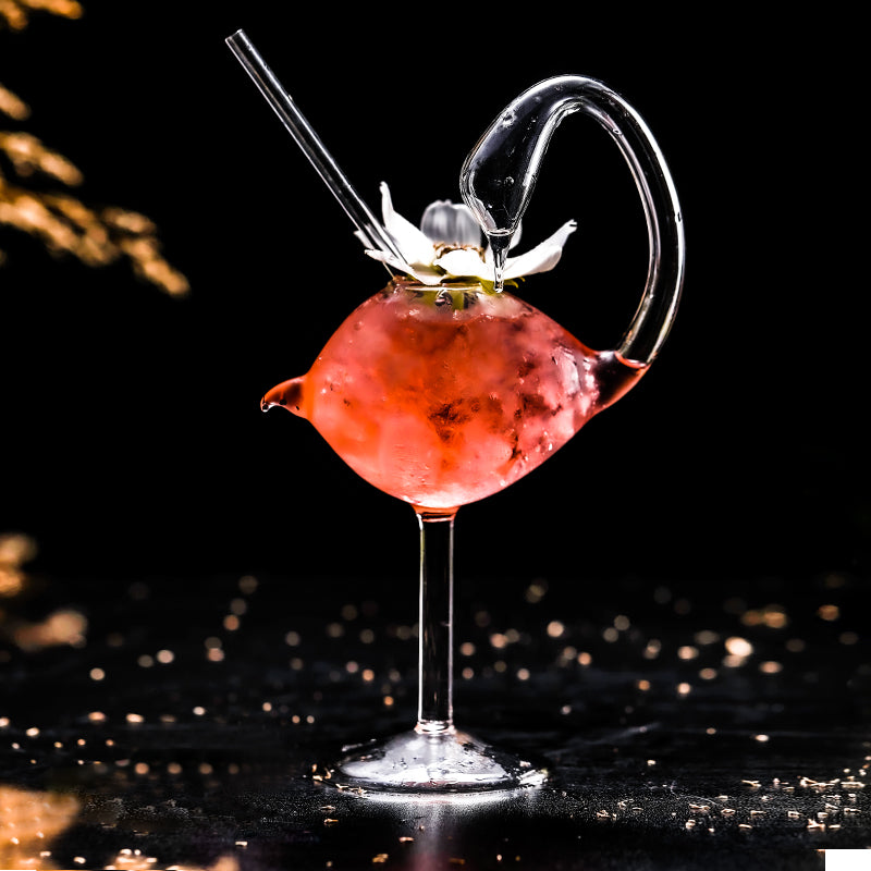 Swan Cocktail Glasses 180ML,Creative Drinking Glasses Unique Wine Glasses Margarita Glass Goblet