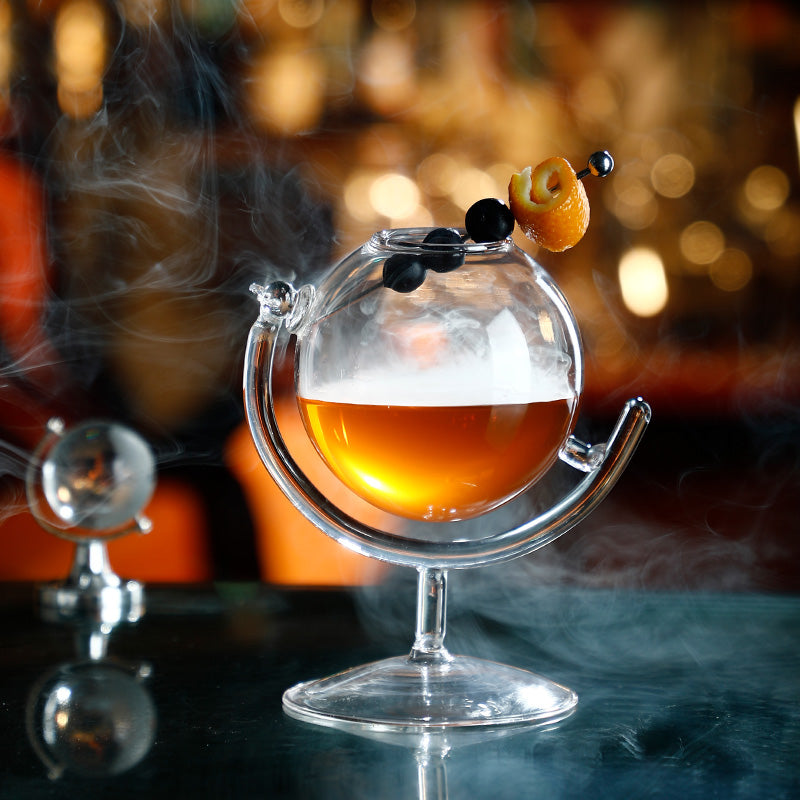Hurricane Glass for Drinking Manhattans, Martini and Wine, Modern Elegant Design Party Glassware