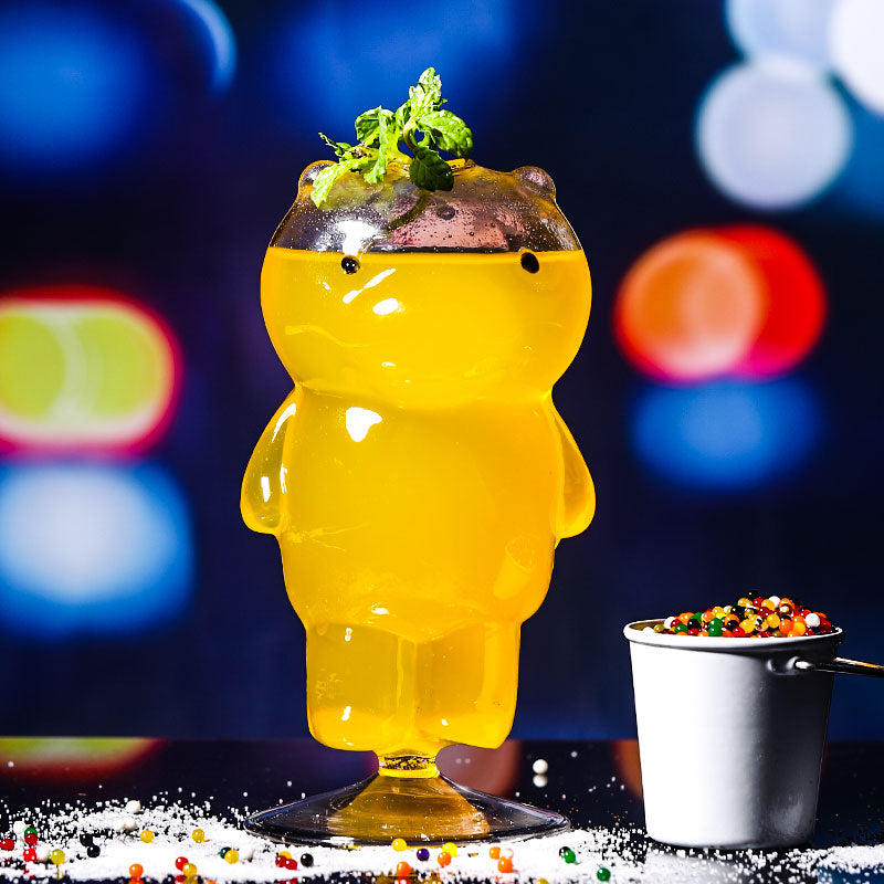 Creative Bear Cocktail Glass Martini Glasses Mojito Glass for Home Wedding Party Bar